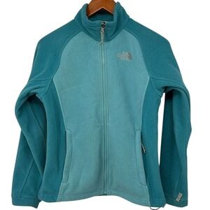 The North Face Isodora Zip Jacket Fleece Zip Pockets‎ Teal/Aqua Women's Small